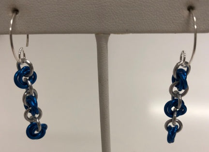 Team Colors - Blue & White (Earrings)