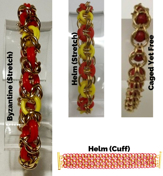 Team Colors - Red & Yellow/Gold (Bracelets)