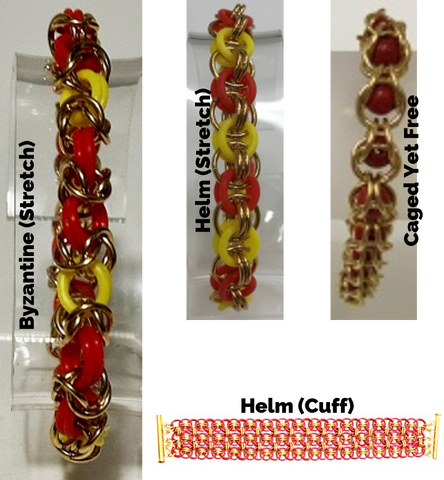 Team Colors - Red & Yellow/Gold (Bracelets)