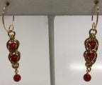 Team Colors - Red & Yellow/Gold (Earrings)